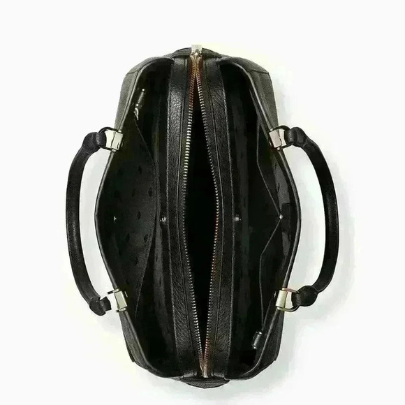 Kate Spade satchel leila medium triple compartment Purse Black - Picture 3 of 9